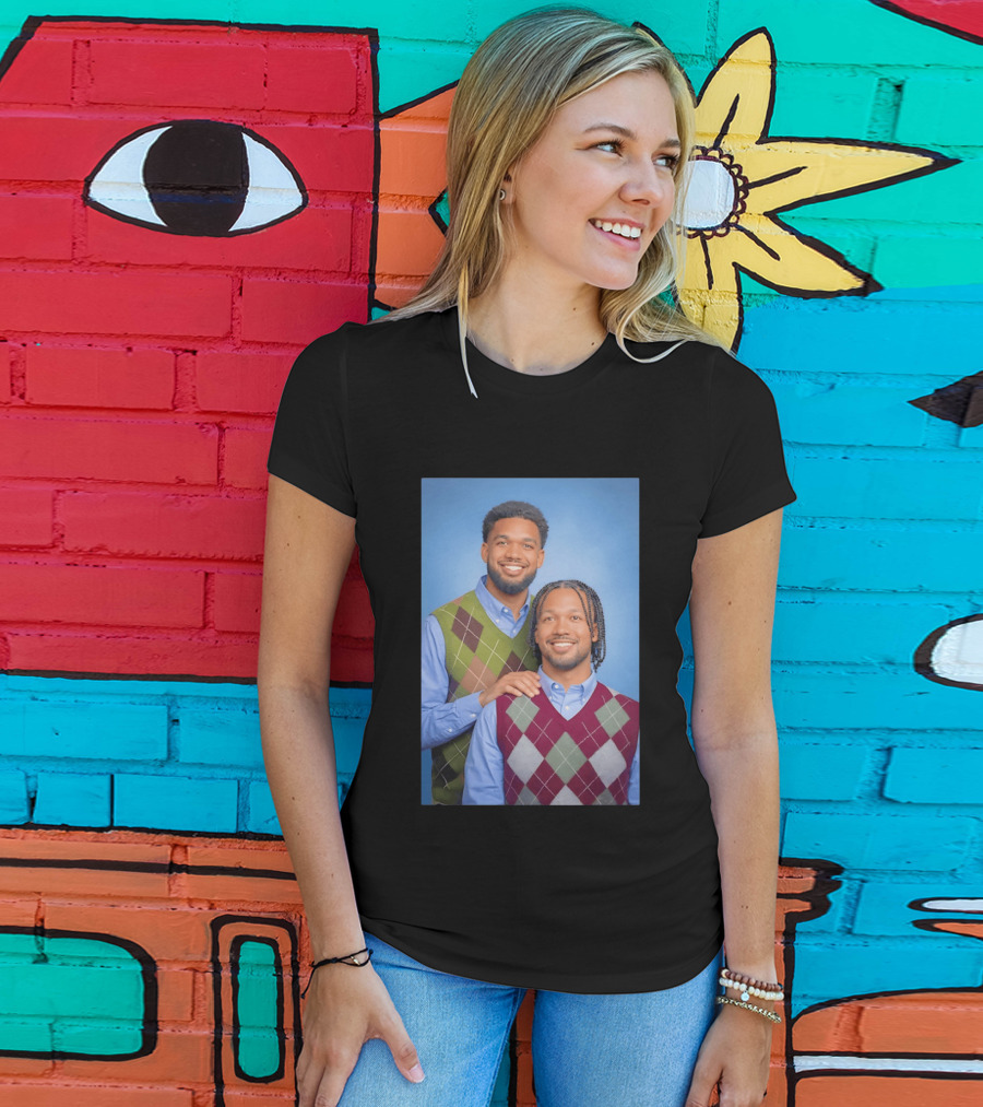 Jalen Brunson Karl Anthony Towns New York Knicks NBA Step Brothers Sweater Photo T-Shirt