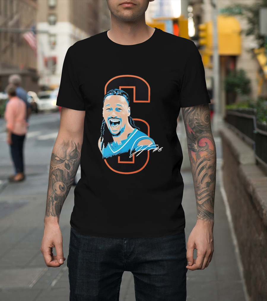 Jaylin Williams Number 6 Oklahoma City Thunder Basketball Signature T-Shirt