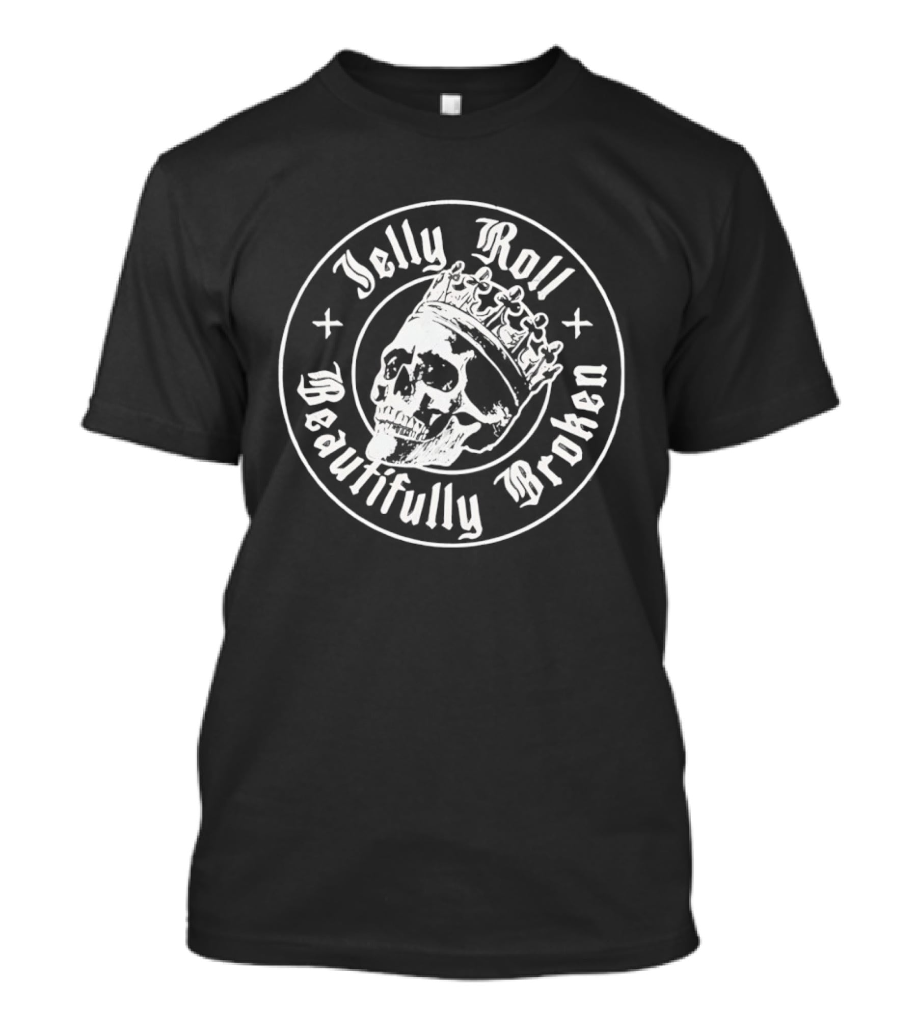 Jelly Roll Skull Crown Beautifully Broken T-Shirt
