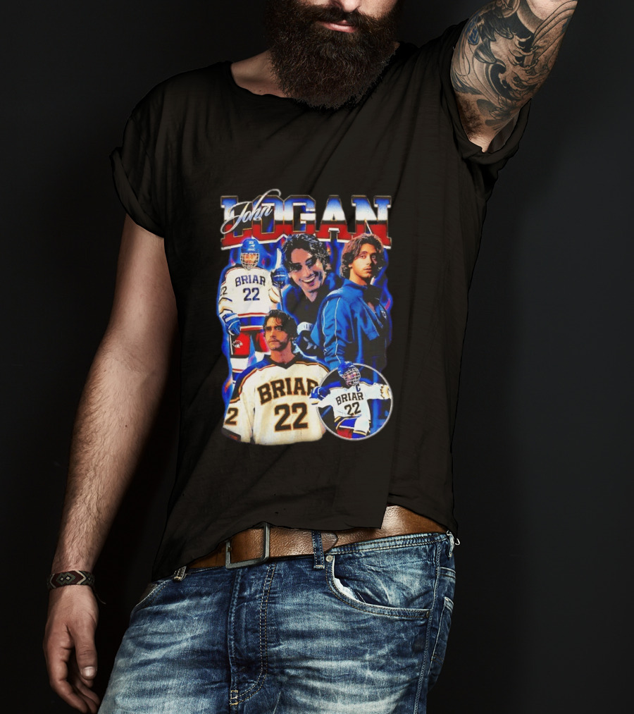 John Logan Briar 22 Hockey Collage T-Shirt