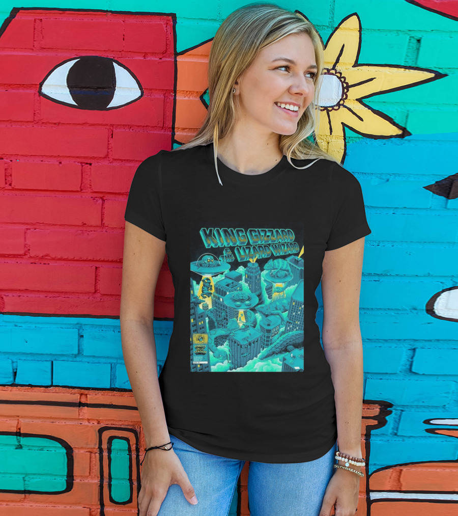 King Gizzard And The Lizard Wizard Forest Hills Stadium New York 2026 Event Reptilians Vs Alienoids August 20 21 T-Shirt