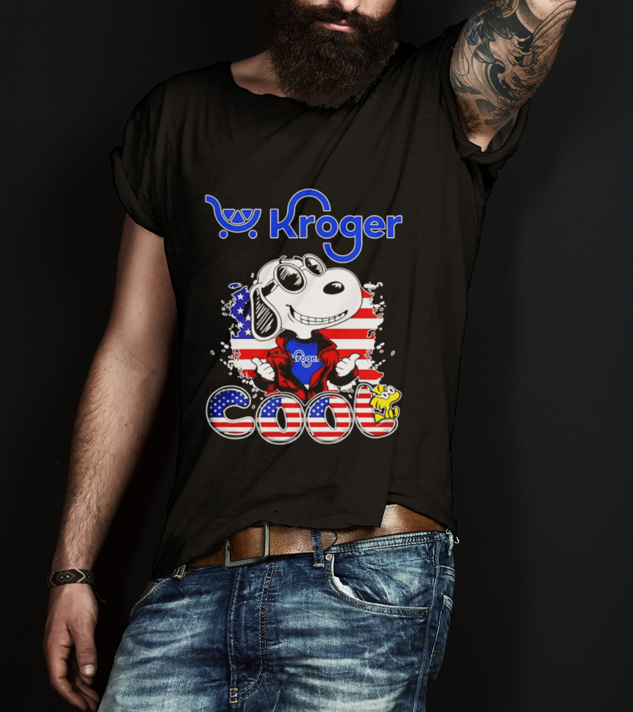 Kroger Snoopy USA Cool 250th Celebration T-Shirt