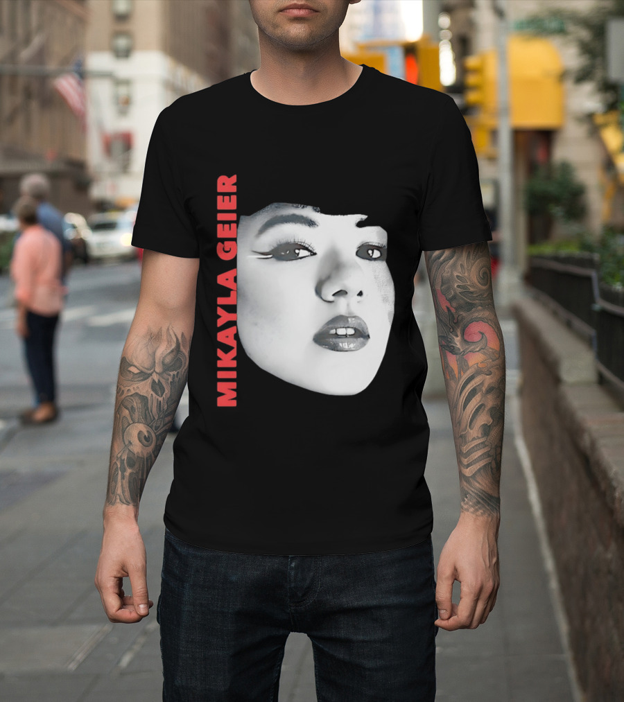 Mikayla Geier UK Tour Bold Monochrome T-Shirt