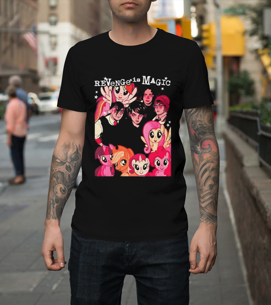 My Chemical Romance My Little Pony Revenge Is Magic Crossover Mashup T-Shirt