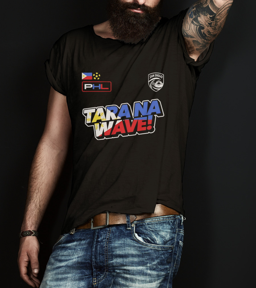Philippines PHL San Diego Wave FC 2026 Tara Na Wave T-Shirt