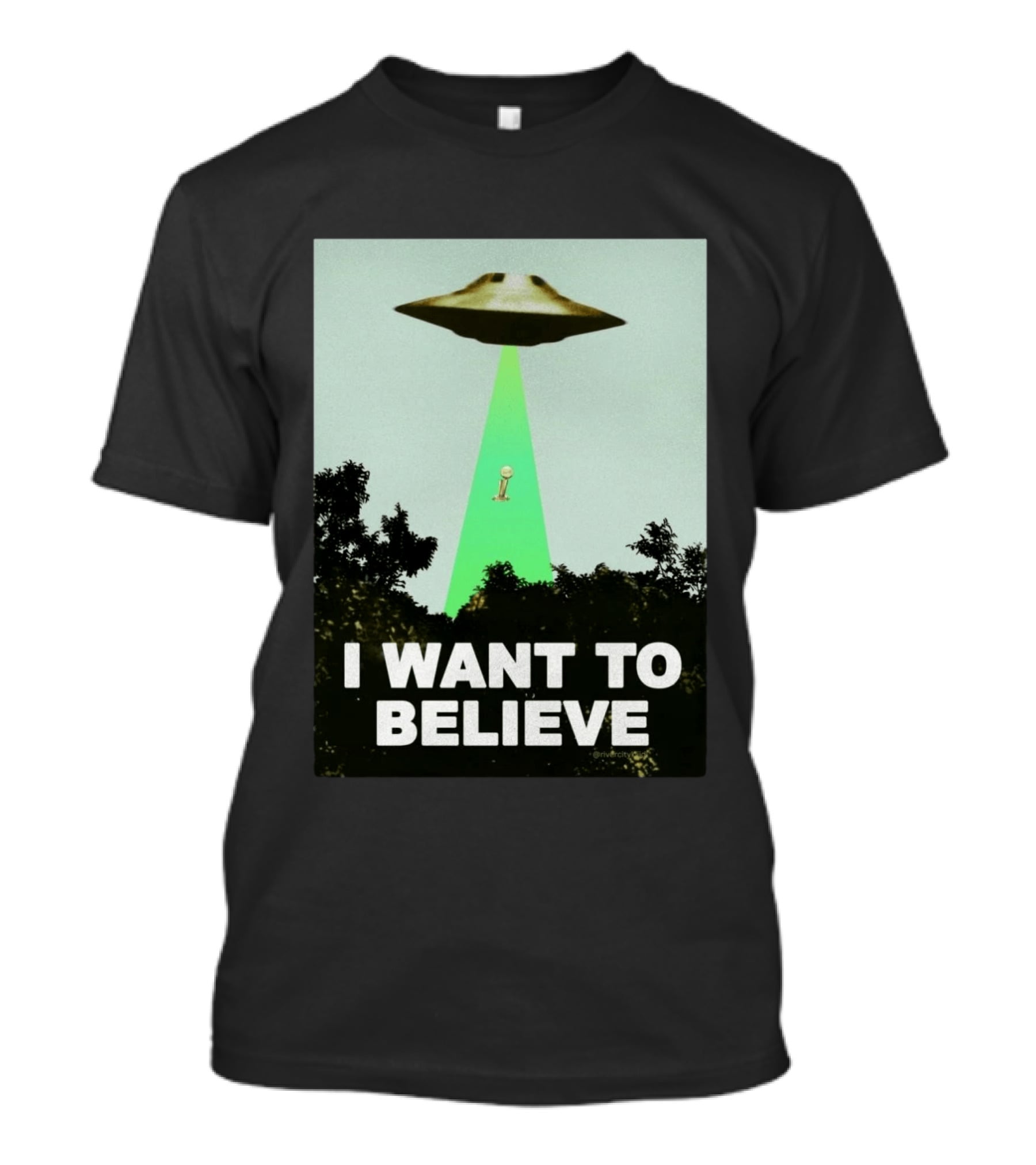 Premiun Spurs I Want To Believe UFO Trophy T-Shirt