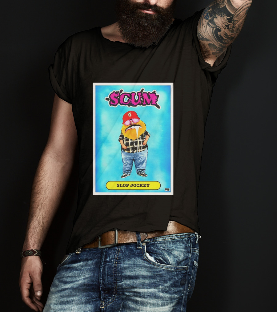 SCUM Slop Jockey Trading Card Gritty T-Shirt