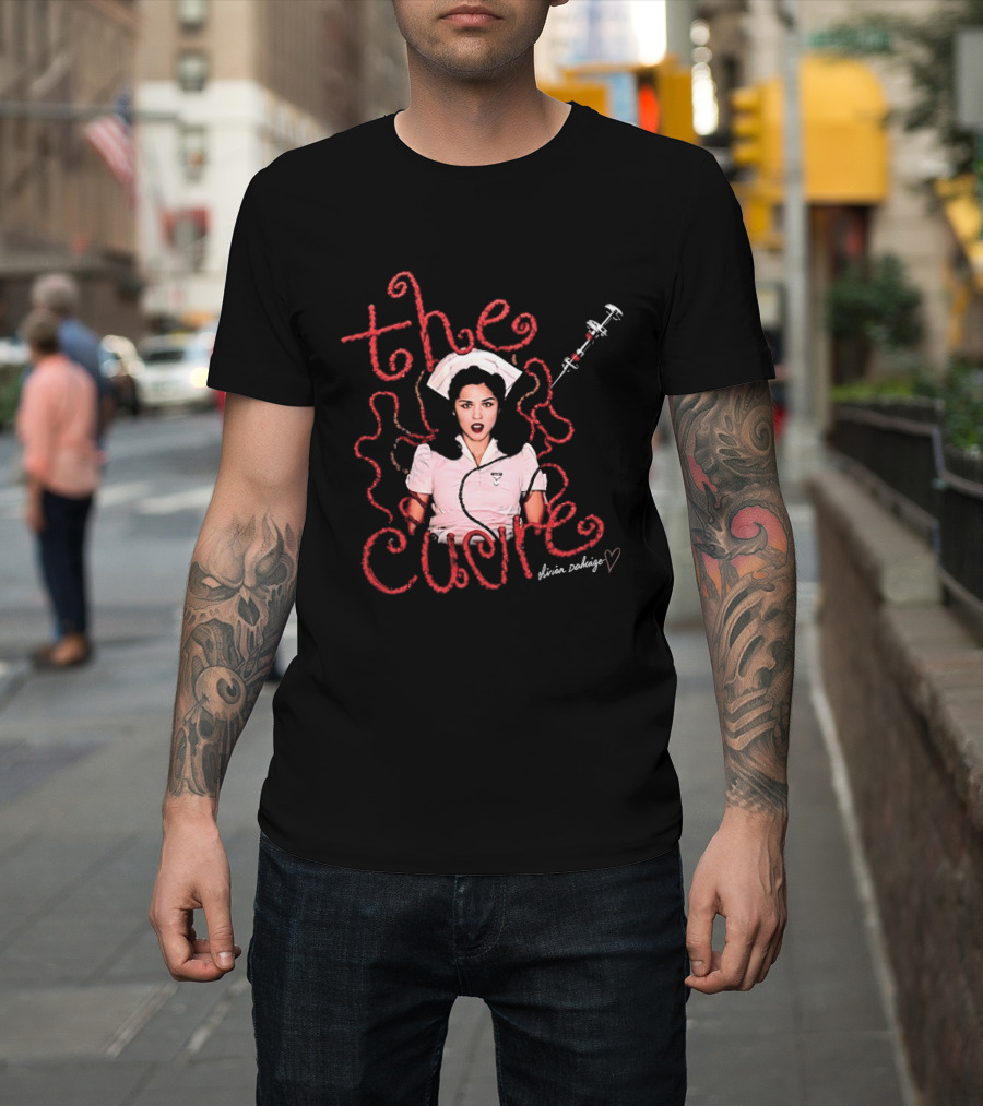 The Cure Mirian Damage Nurse Syringe Gothic Rock Vivian Santiago T-Shirt