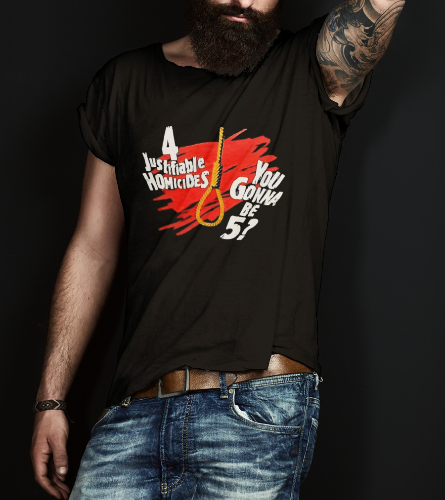 The Undertaker 4 Justifiable Homicides You Gonna Be 5 Noose Red T-Shirt