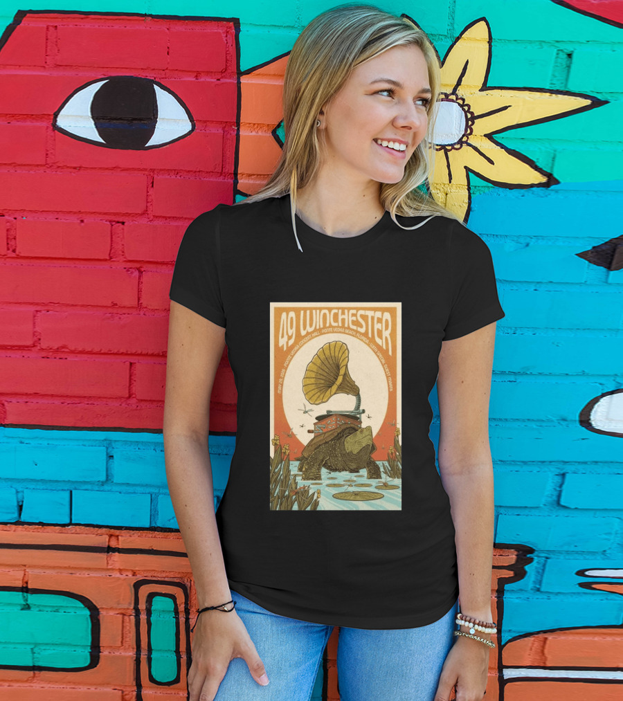 49 Winchester May 29 2026 Ponte Vedra Concert Hall Florida Vintage Phonograph Tortoise T-Shirt