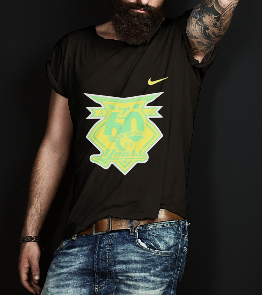 Oregon Softball 60 Years Anniversary Club Nike T-Shirt