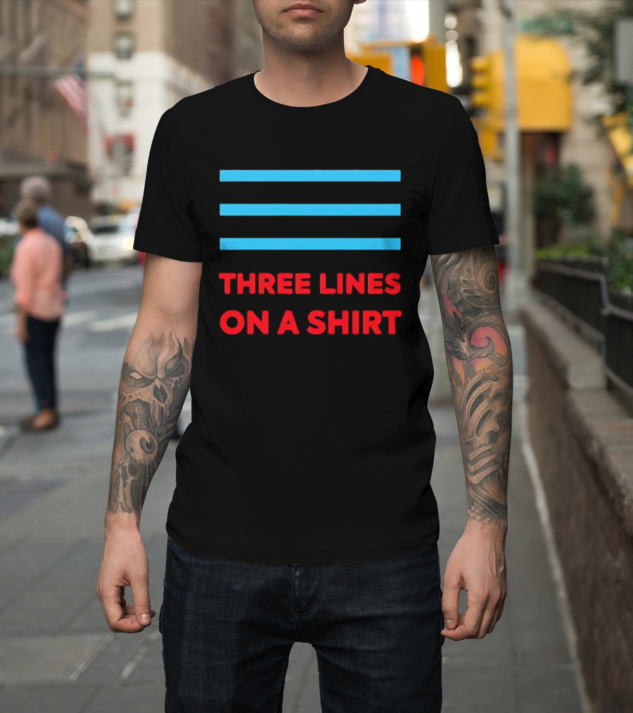 Three Lines On A England Europe T-Shirt