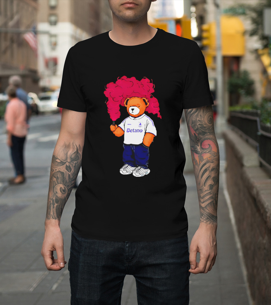 Betano FC Pickles Bears Character Holding Red Smoke T-Shirt