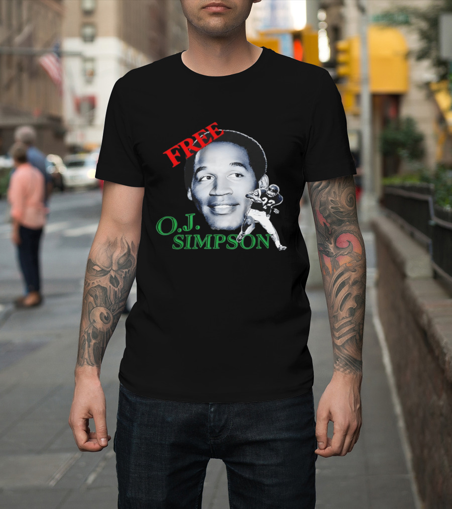 Free OJ Simpson 22 Football NFL Buffalo Team T-Shirt