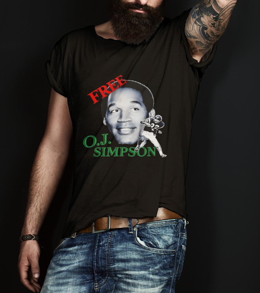 Free OJ Simpson 22 Football NFL Buffalo Team T-Shirt