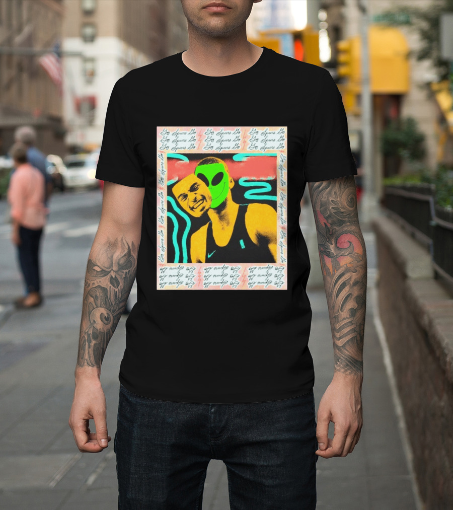 Go Spurs Go Alien Victor Wemby Mask San Antonio Spurs T-Shirt