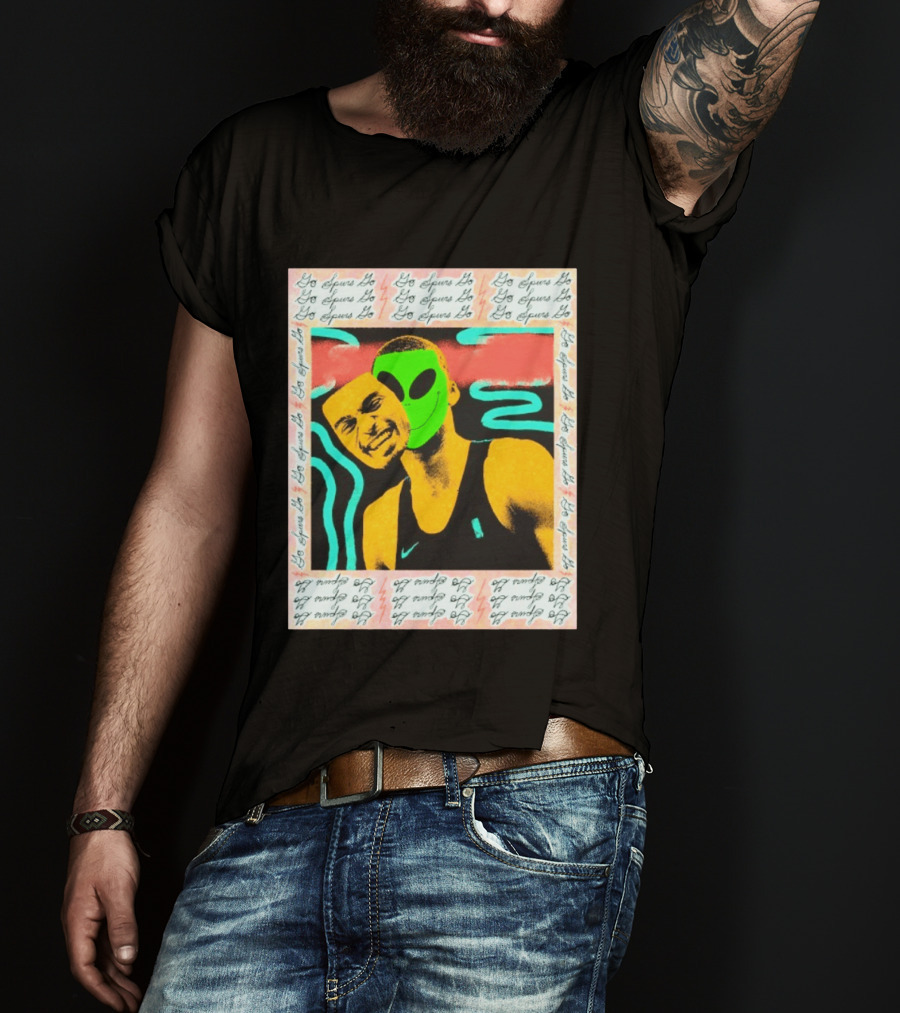 Go Spurs Go Alien Victor Wemby Mask San Antonio Spurs T-Shirt