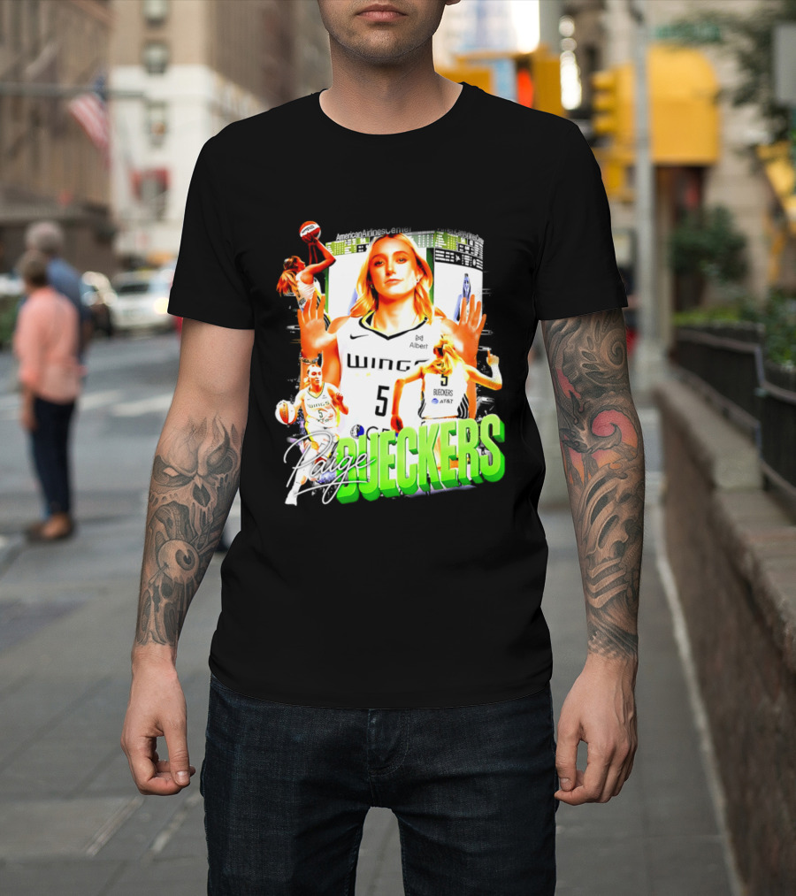 Paige Bueckers Dallas Wings Number 5 Basketball Star T-Shirt