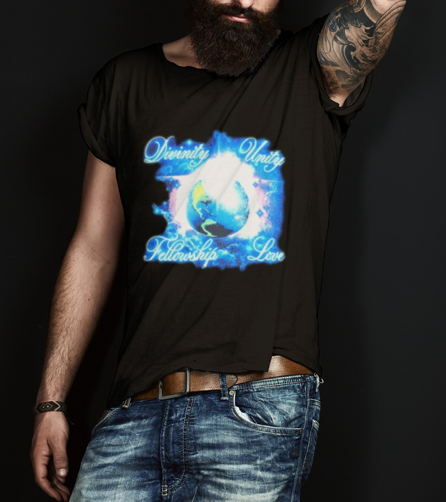 Divinity Unity Fellowship Love Earth Glow T-Shirt