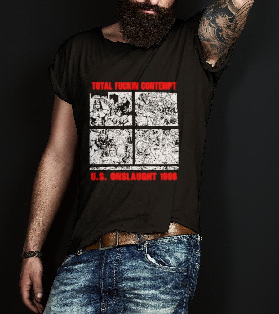 Internal Bleeding Total Fuckin Contempt US Onslaught 1996 T-Shirt