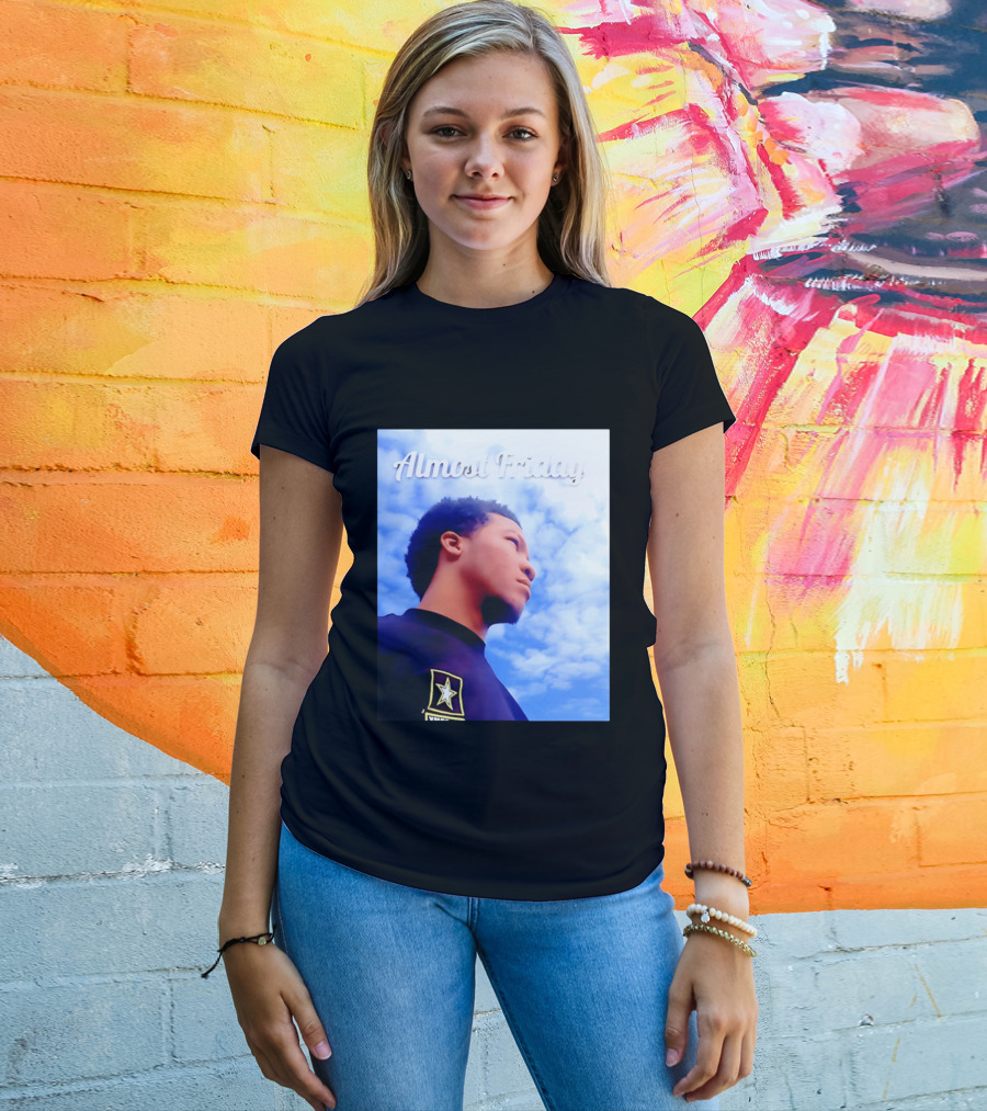 Almost Friday Jalen Brunson NWTS Basketball Sky T-Shirt