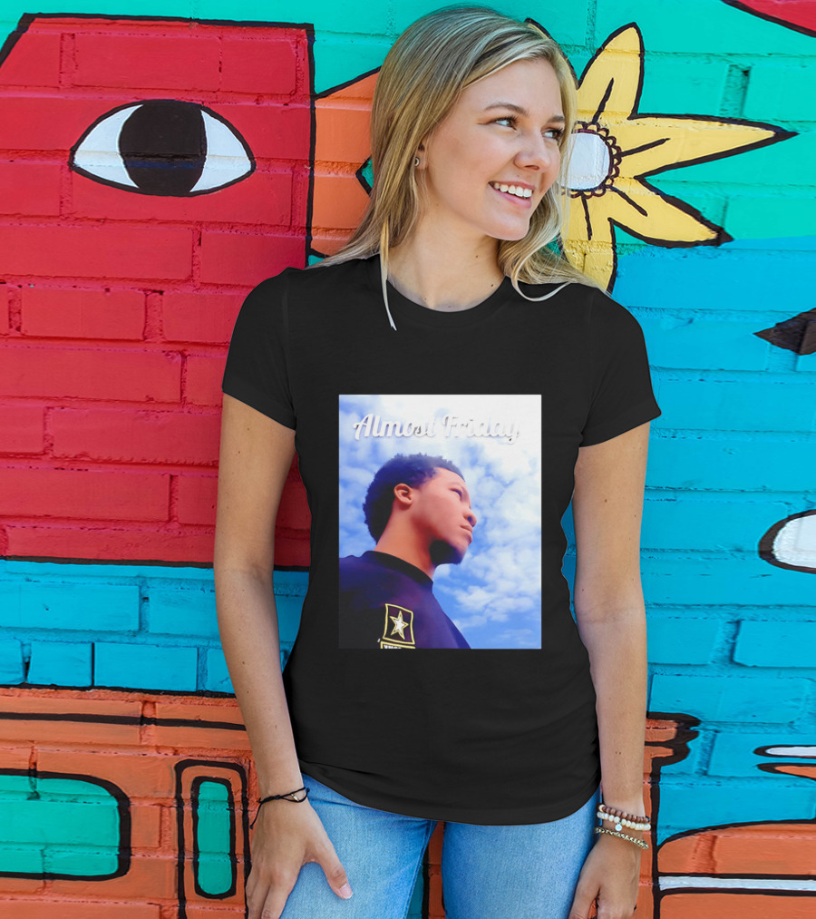 Almost Friday Jalen Brunson NWTS Basketball Sky T-Shirt