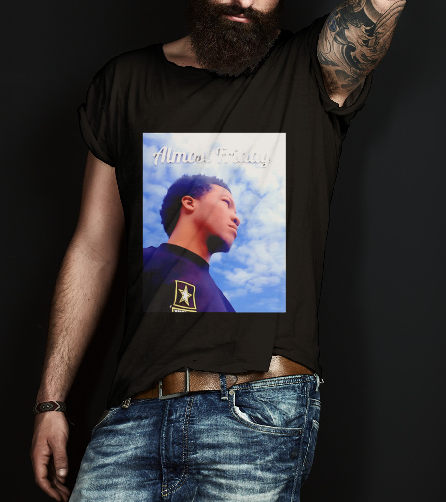 Almost Friday Jalen Brunson NWTS Basketball Sky T-Shirt