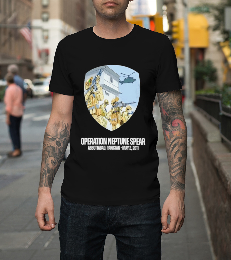 Operation Neptune Spear Abbottabad Pakistan May 2 2011 Military Team Helicopter Shield T-Shirt