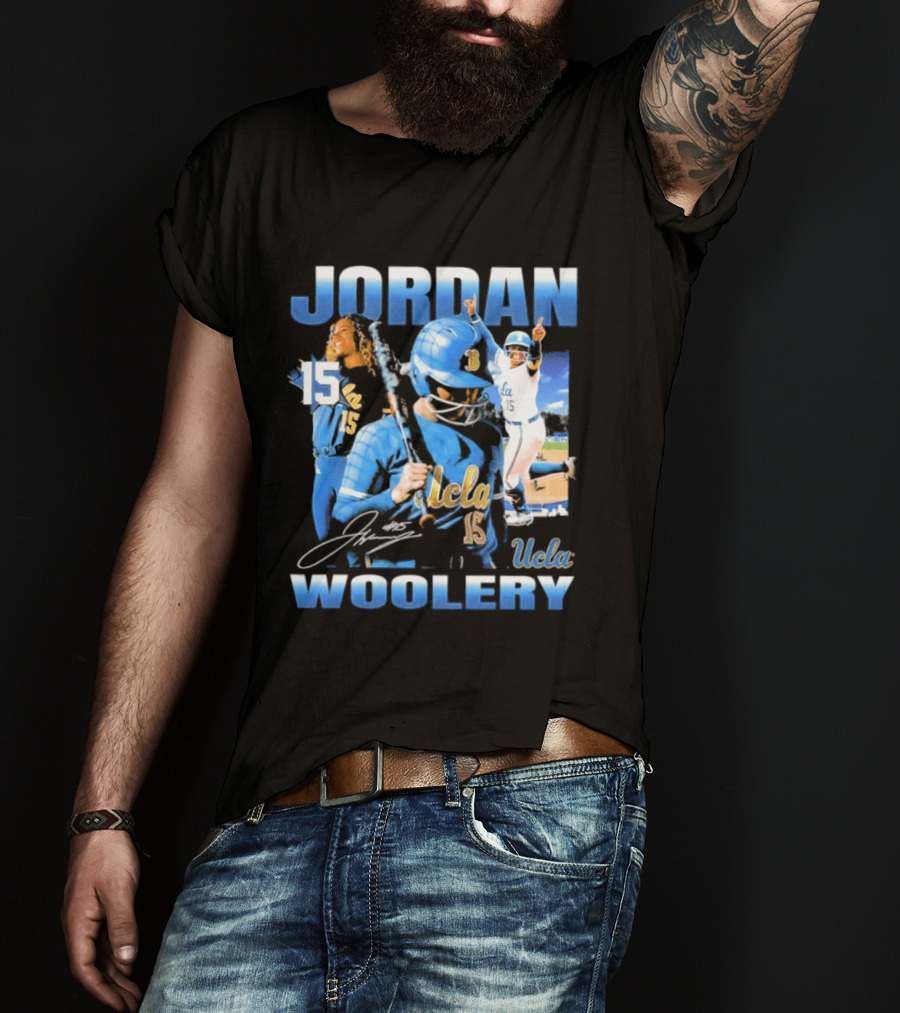 Jordan Woolery 15 UCLA Bruins Women's Softball T-Shirt