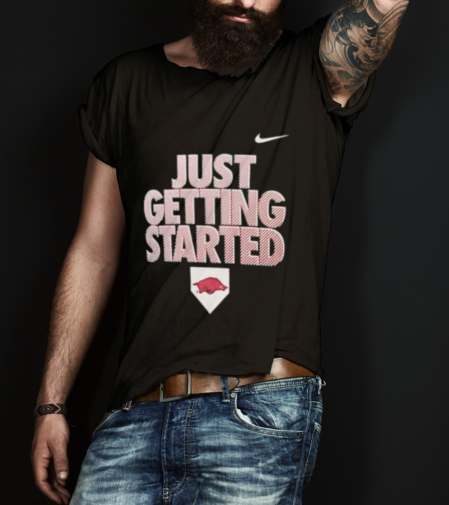 Nike Just Getting Started Arkansas Razorbacks Women's Softball T-Shirt