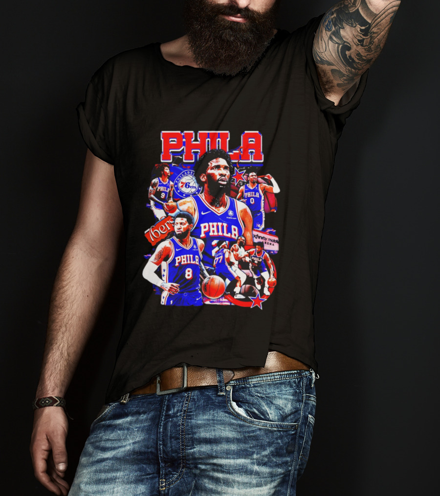 Philadelphia 76ers Phila 6ers Team Players Arena T-Shirt
