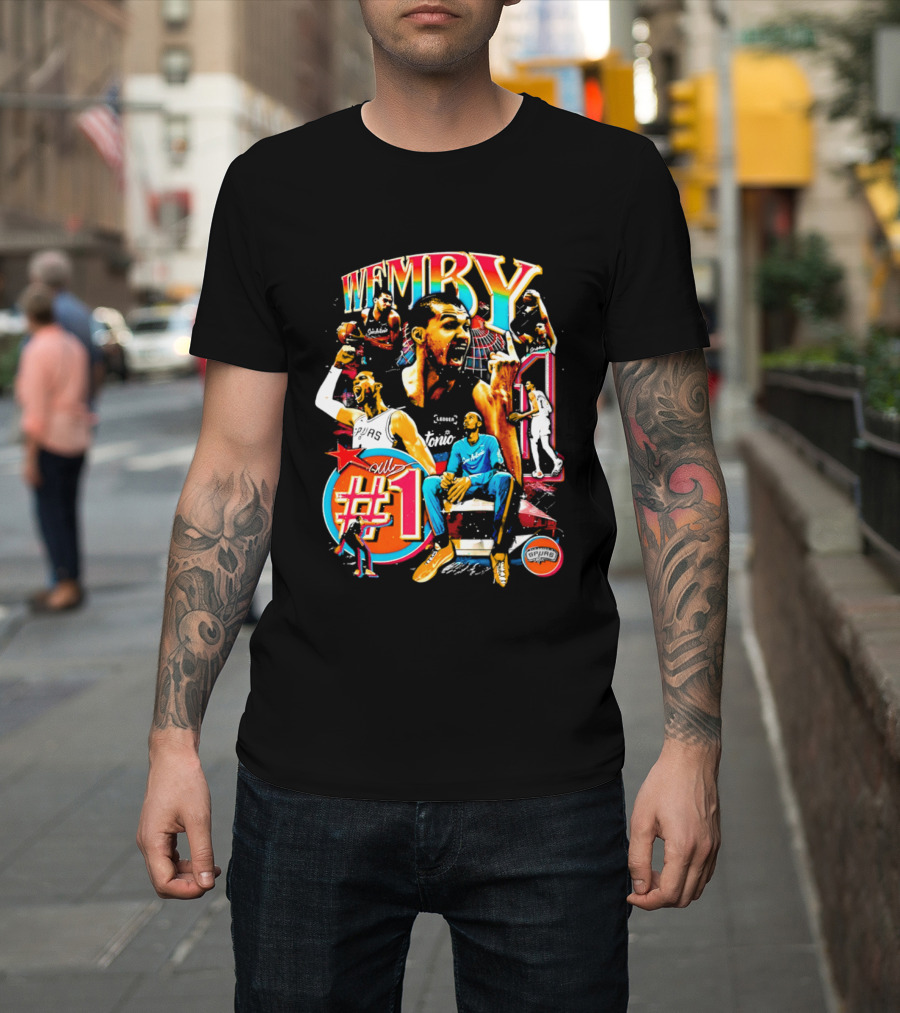 Wemby Victor Wembanyama San Antonio All Number 1 T-Shirt