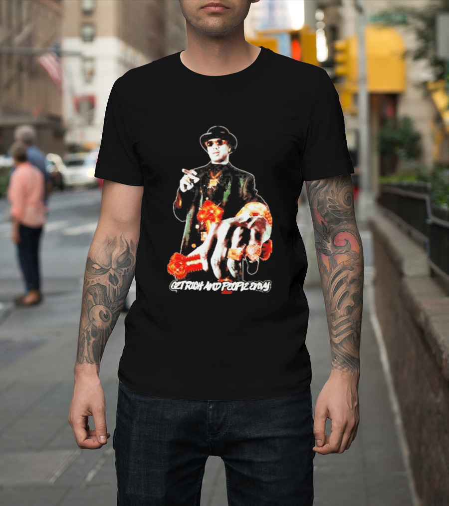 Master P Get Rich And People Envy Gold Rings Money Power T-Shirt