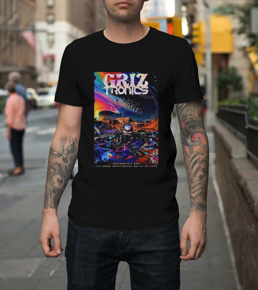 GRiZTRONICS Subtronics The Gorge Amphitheatre May 23 24, 2026 T-Shirt