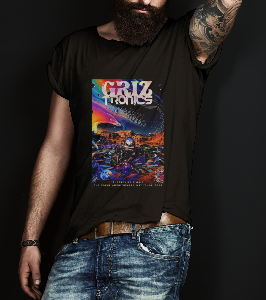 GRiZTRONICS Subtronics The Gorge Amphitheatre May 23 24, 2026 T-Shirt