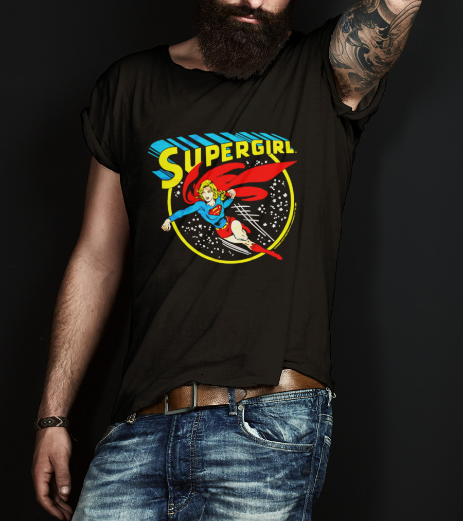 Supergirl Truth Justice Whatever Cartoon Superhero Flying Adventure T-Shirt