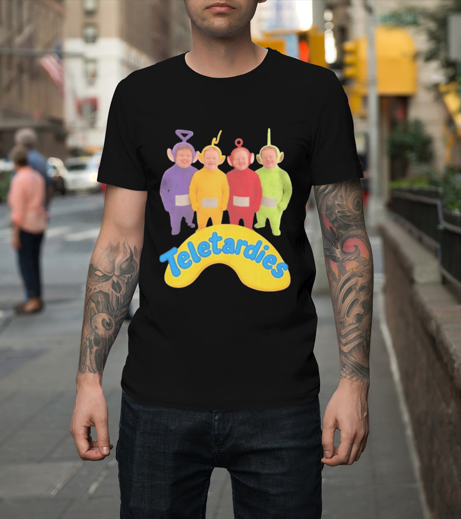 Teletardies Costume Characters Parody With Four T-Shirt