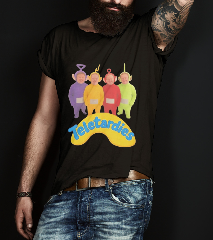 Teletardies Costume Characters Parody With Four T-Shirt