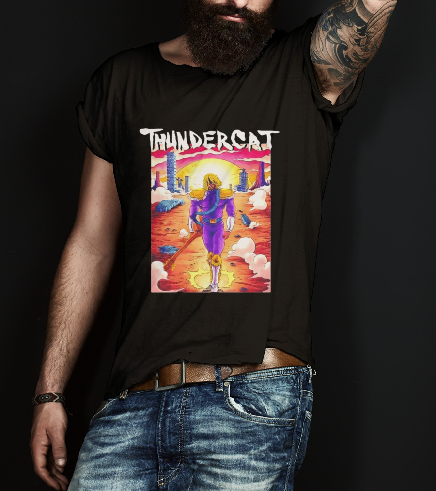 Thundercat It Is What It Is Tour 2021 Futuristic Warrior Desert Scene T-Shirt