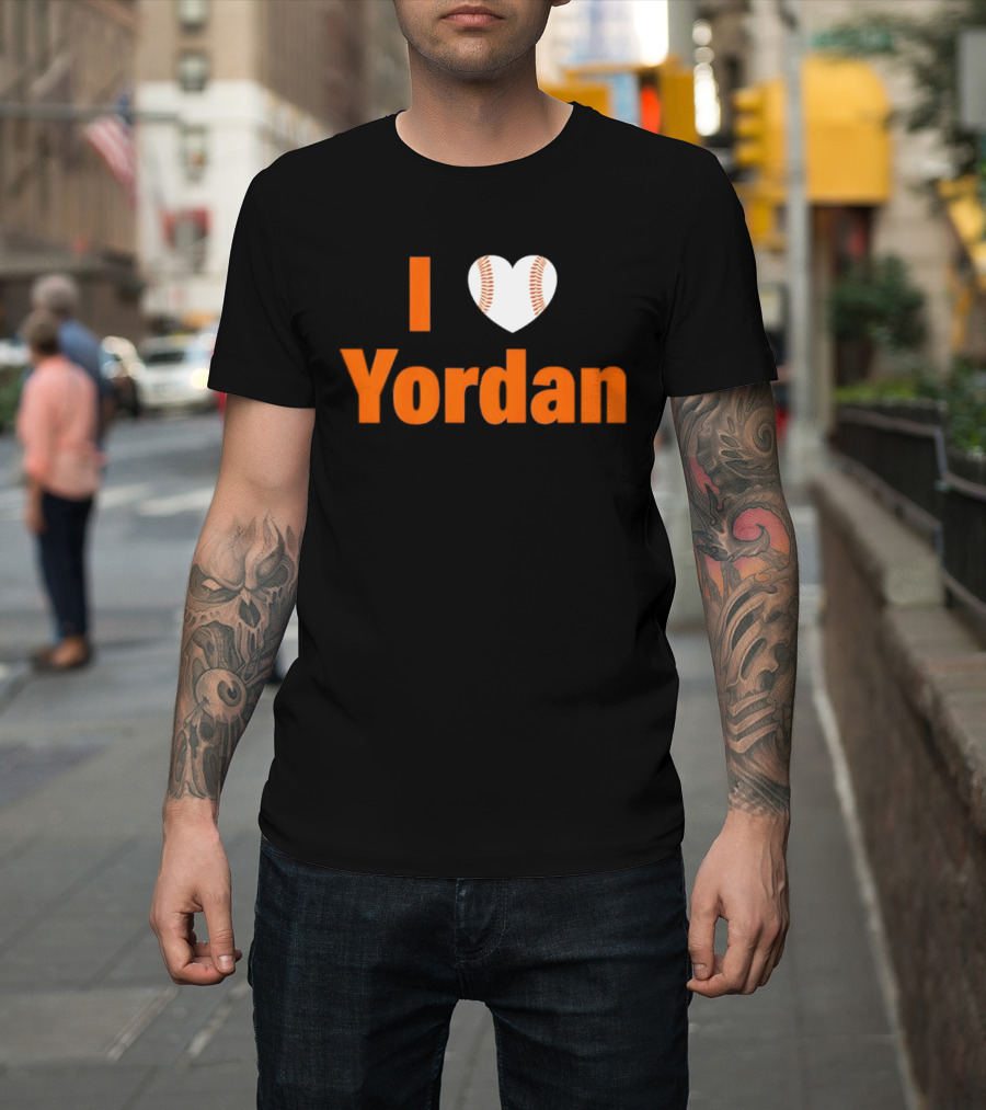 Yordan Alvarez Houston Astros MLB I Love Baseball T-Shirt