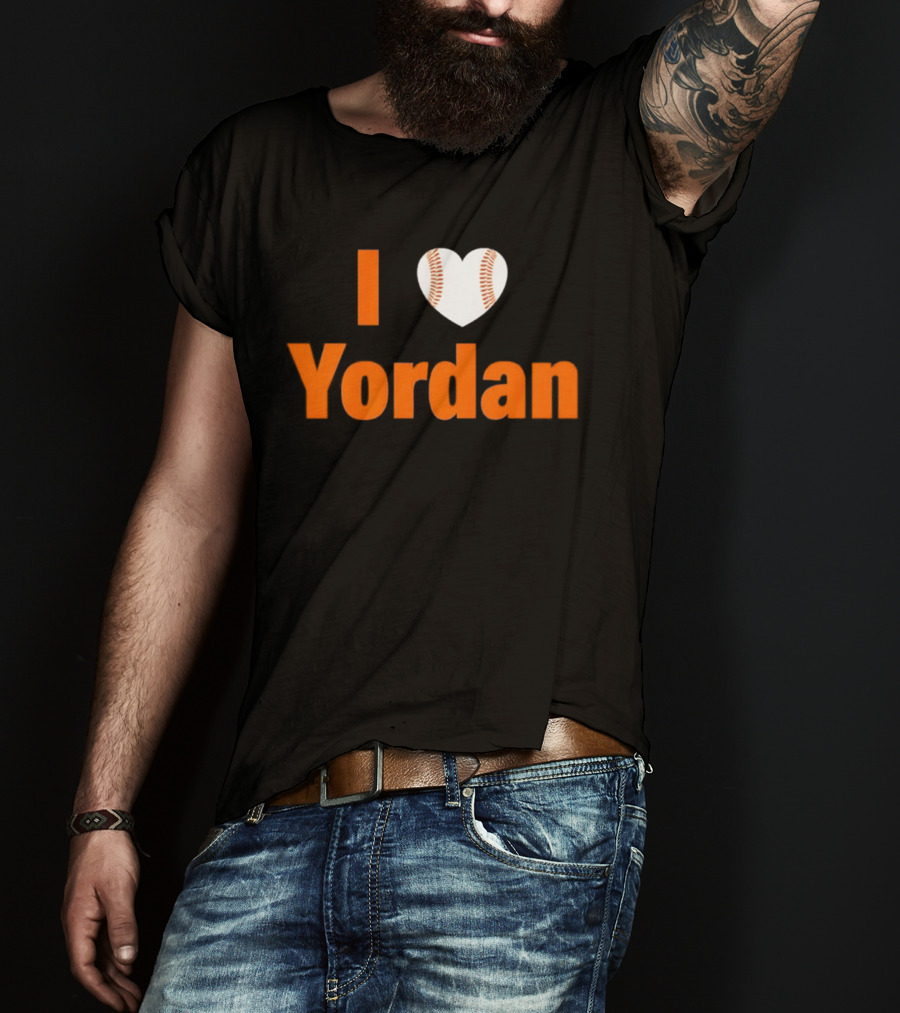 Yordan Alvarez Houston Astros MLB I Love Baseball T-Shirt