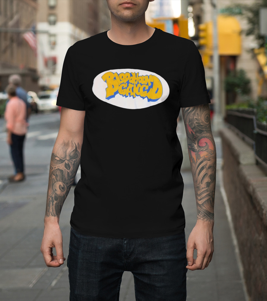 Bloodhound Gang Bold Yellow And Blue T-Shirt