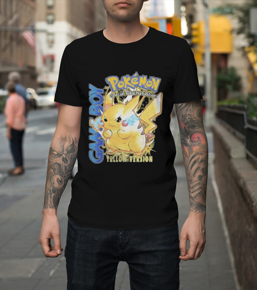 Game Boy Pokémon Special Pikachu Edition Yellow Version T-Shirt