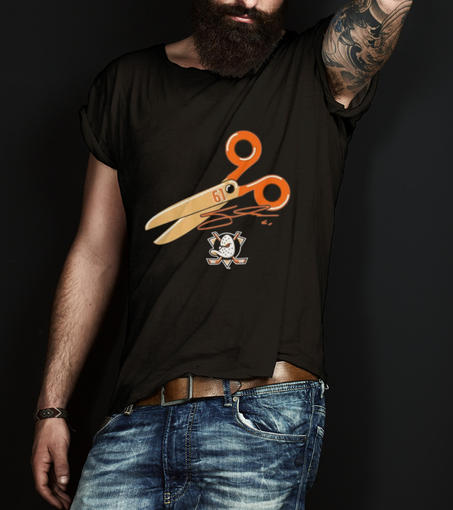 Cutter Gauthier Need To Cut It Scissors 61 Anaheim Ducks T-Shirt