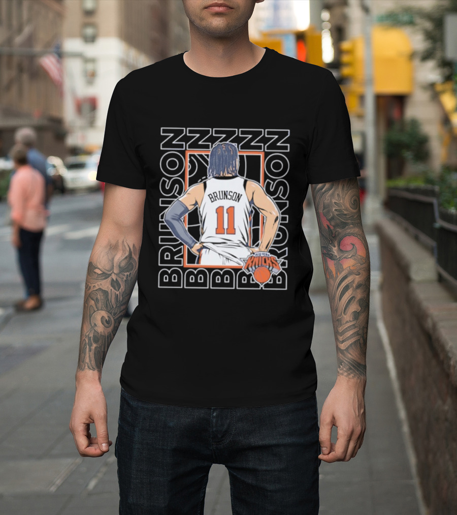 Jalen Brunson New York Knicks ZZZ ZZZ 11 Basketball Star T-Shirt