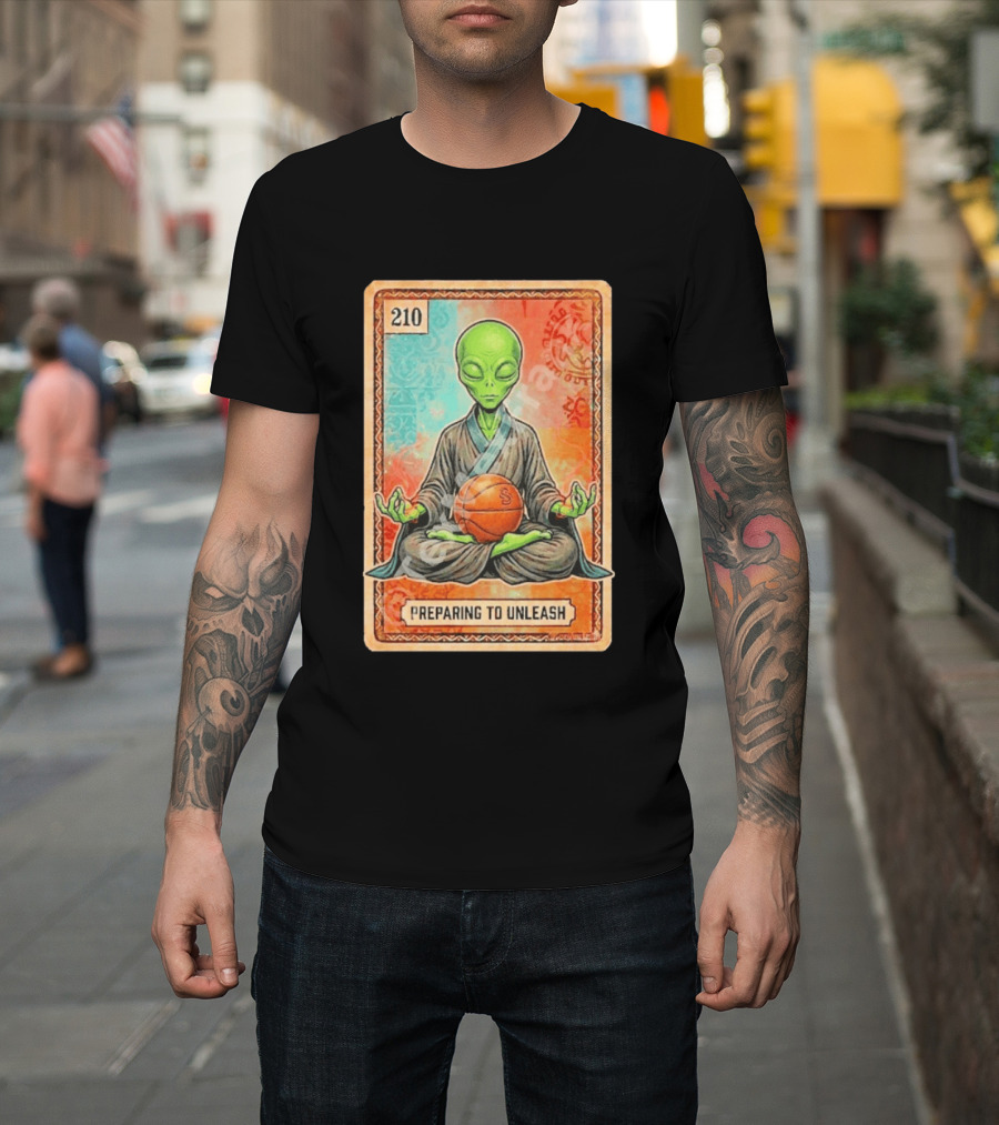 Preparing To Unleash Alien 210 San Antonio Spurs Basketball T-Shirt