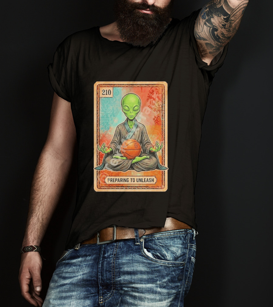 Preparing To Unleash Alien 210 San Antonio Spurs Basketball T-Shirt