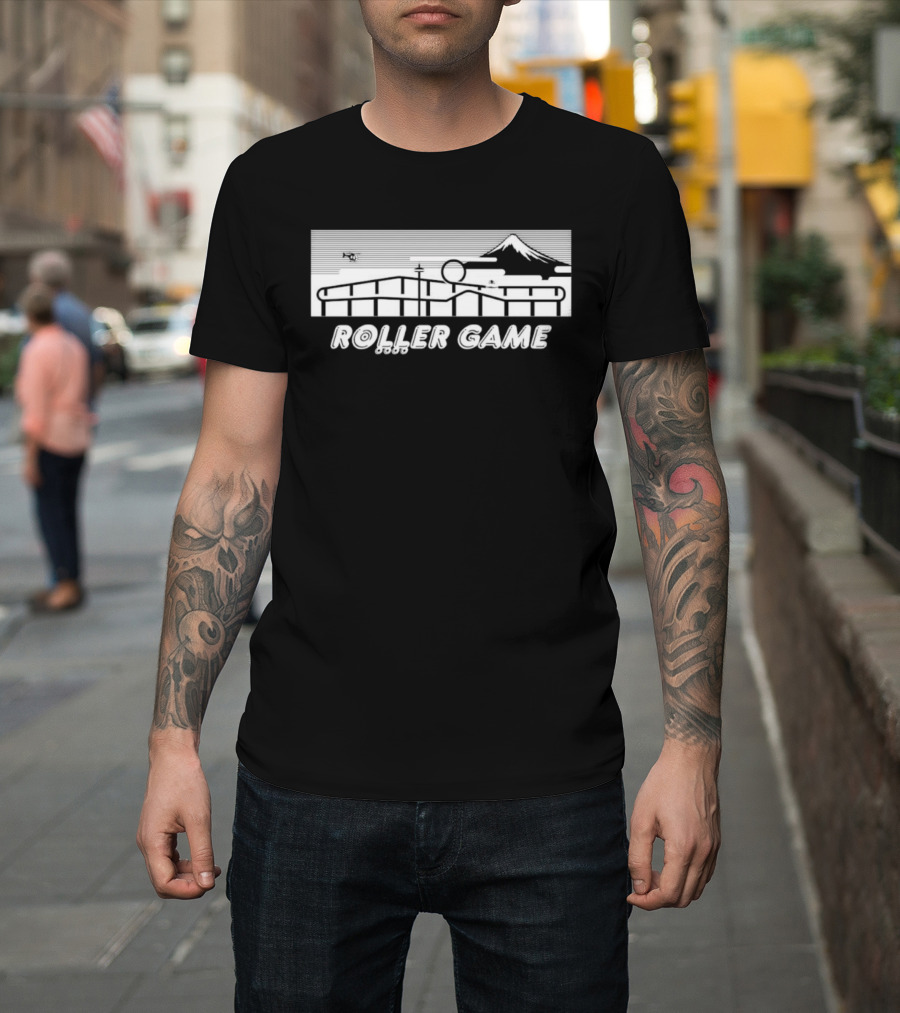 Roller Game Roller Skating Roller Mountain Helicopter Adventure T-Shirt