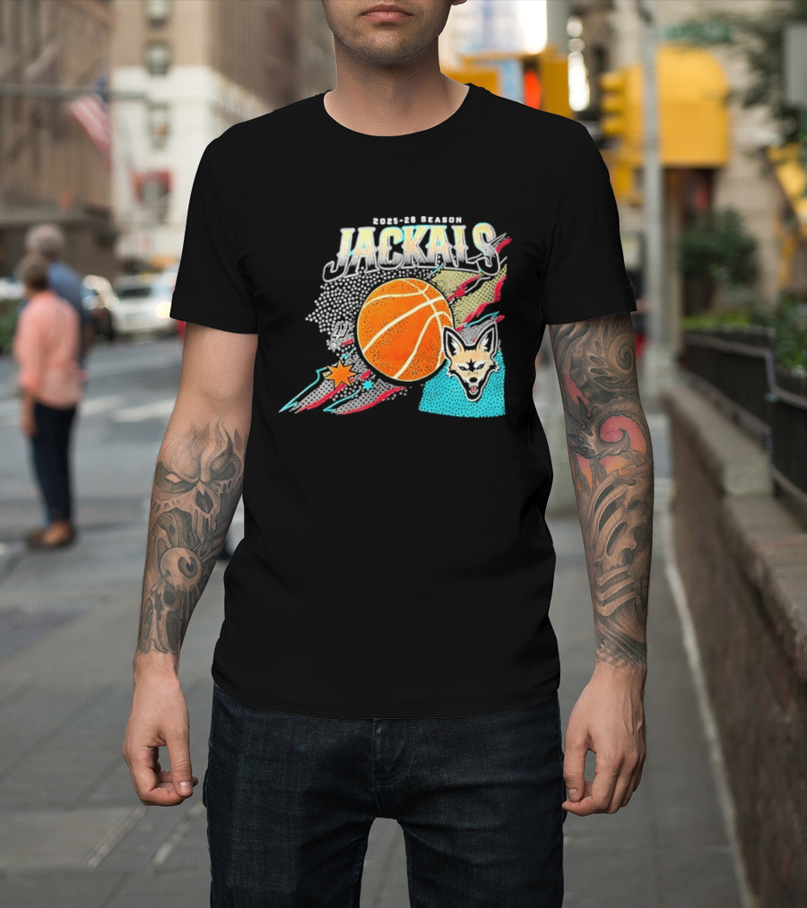 2025 26 Season Jackals Basketball Team With Fox And Starburst T-Shirt