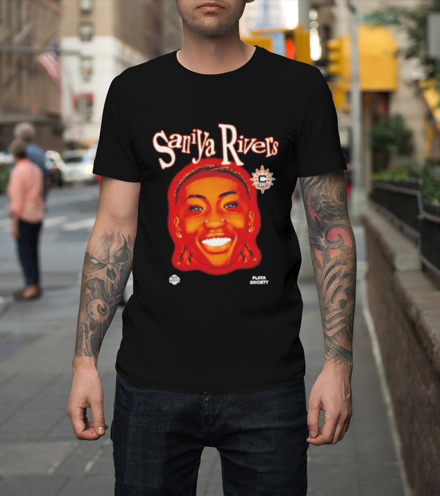 Saniyya Rivers Connecticut Sun Player Galaxy Big Head T-Shirt